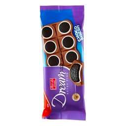 شکلات با کرم شیری و بیسکویت کاکائویی دریم