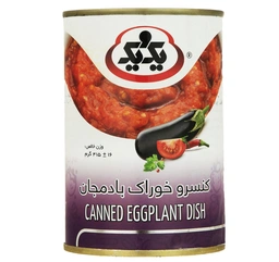 کنسرو خوراک بادمجان 415گرمی یک و یک