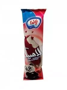 بستنی چوبی باروکش توت فرنگی پاندا