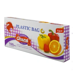 کیسه فریزر جعبه ای 100برگ غزال