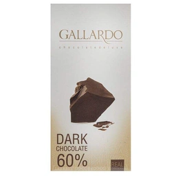 شکلات تخته ای تلخ 60%گالاردو