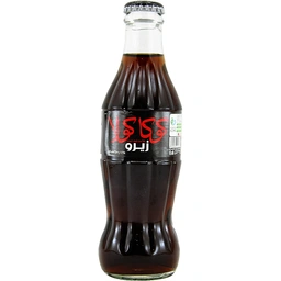 نوشابه زیرو شیشه ای 250 سی سی کوکاکولا