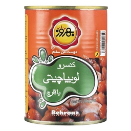 کنسرو لوبیا چیتی با قارچ 380گ بهروز