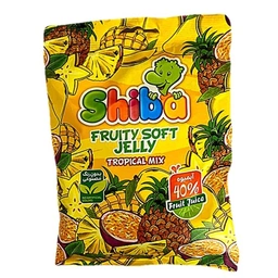 پاستیل آبمیوه ای گرمسیری 160گرم شیبا