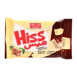 شکلات سفید با مغز ویفر فندق هیس