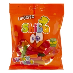 پاستیل مغزدار لیکوریتز 140گ شیبا