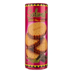 بیسکوییت کرمدار لوله شکلاتی سلامت