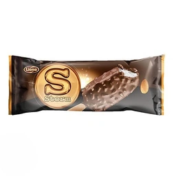 بستنی وانیلی روکش کاکائو بادام استورم شیرین عسل