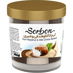 کرم کاکائو فندقی دو رنگ 200گرم سوربن کاله