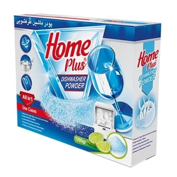 پودر ماشین ظرفشویی 1000گ رایحه لیمو هوم پلاس