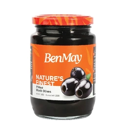 زیتون سیاه شور بی هسته 360گرم بن می