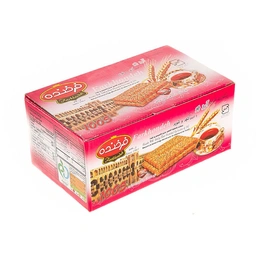 بیسکوییت با آرد جو وتزیین کنجد وشوید 450گ فرخنده