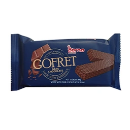 ویفر با کرم کاکائویی شکلات تلخ کوفرت درنا