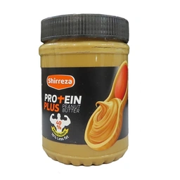 کره بادام زمینی باپودرپروتئین شیررضا