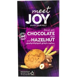 بیسکوییت با تکه های شکلات و فندق 200گرم جوی