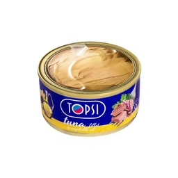 کنسرو ماهی 180گرم درب شفاف تاپسی
