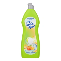 مایع ظرفشویی هلو و آفتابگردان 1 لیتری واش لند
