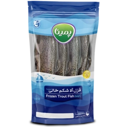 قزل آلا شکم خالی منجمد 1کیلو پمینا