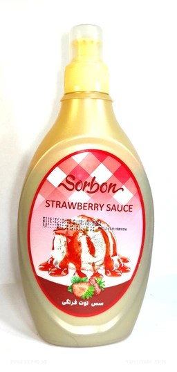 سس توت فرنگی 500گرم سوربن