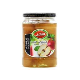 کمپوت سیب شیشه ای 580گ سحر