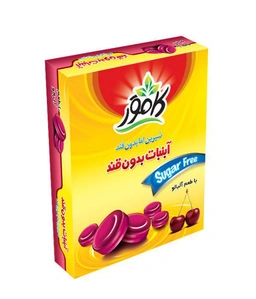 آبنبات بدون قند آلبالو 130گرم کامور