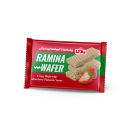 ویفر رامینا 45گ با کرم توت فرنگی