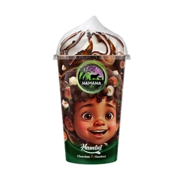 بستنی لیوانی شکلات فندق هامانا