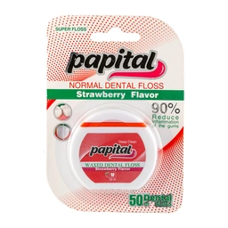 نخ دندان 50متری طعم توت فرنگی پاپیتال