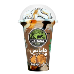 بستنی آیس پک کاپوچینو کوکی هامایس