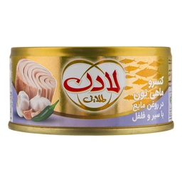 کنسرو ماهی تون 180گ باسیر و فلفل لادن