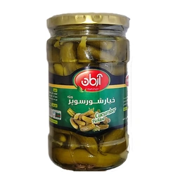 خیارشور ویژه شیشه ای 600گ آرمان