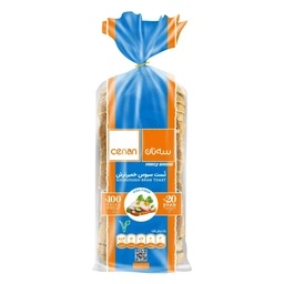 نان تست سبوس خمیر ترش سه نان