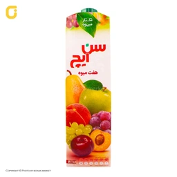 نکتار مخلوط هفت میوه 1 لیتری سن ایچ