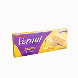 ویفر کرم موزی 100گرم ورنال فرمند