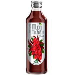 نوشیدنی زرشک و سیب شیشه 330میل کیوب لند