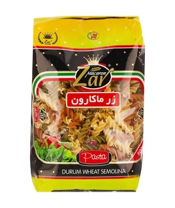 ماکارونی فرمی فوسیلی سبزیجات زر