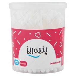 گوش پاکن لیوانی 100 عددی پنبه ریز