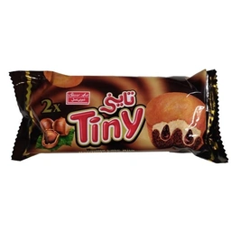 کیک دورنگ با مغزی کرم کاکائو تاینی