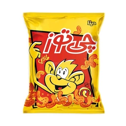 اسنک طلایی پنیری90گ چی توز