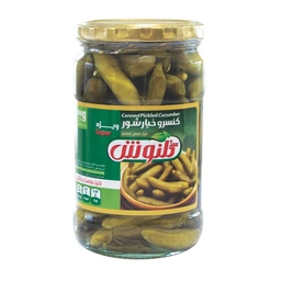 خیارشور شیشه ای معمولی 650گرم گلنوش