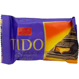 شکلات شیری مغزی کارامل 48گرم تیدو شیرین عسل