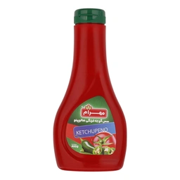 سس گوجه فرنگی هالوپینو 400گ مهرام